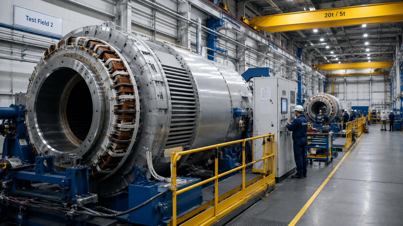 Generators, large motors and drives