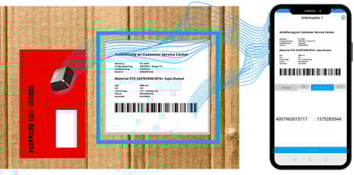 The packages have a unique ID (2D barcode) and are associated with the corresponding information by scanning the tag, which also has a unique ID. With the INTRANAV.APP, employees scan just these numbers, creating a new asset in the INTRANAV.IO platform, which can then be tracked.