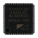 Product photography for the Inpixon nanoLOC Chirp RTLS transceiver chip, formerly knows as the nanotron nanoLOC