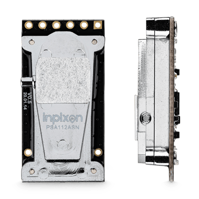 Front and side profiles of the Inpixon SG112A CO2 sensor module