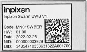 The Inpixon Swarm Chirp RTLS sensor module set to scale against a 1 EURO coin